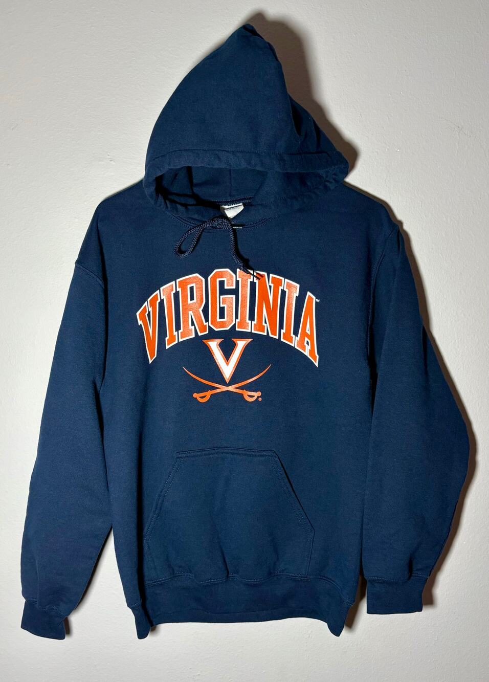 Vintage Virginia Cavaliers UVA Blue Hoodie Sweatshirt Sz Small